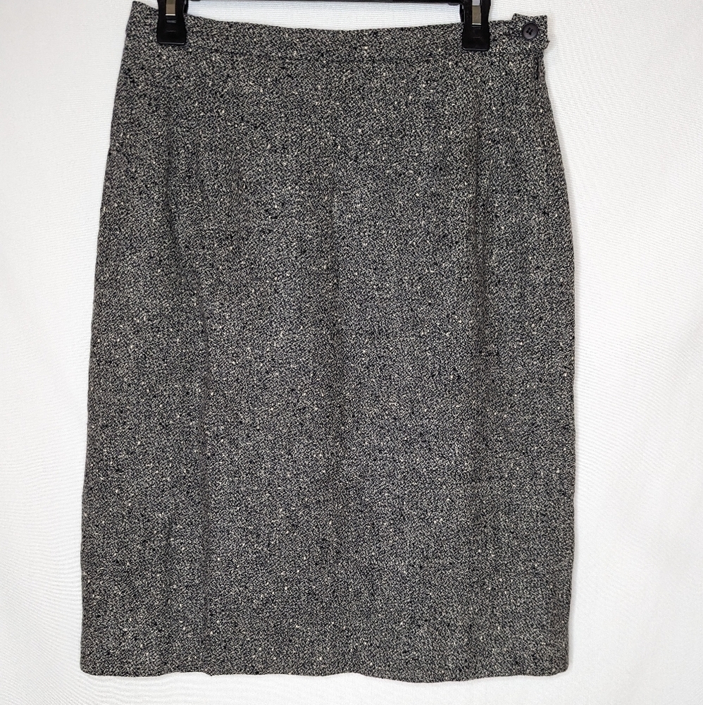 Pendleton Vintage Grey Lined High Waist Skirt Size 12 Teacher